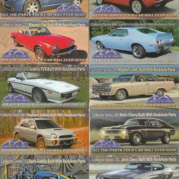 Refrigerator Magnets Desirable LOT OF (10) US World Collector Series RockAuto - Picture 1 of 1